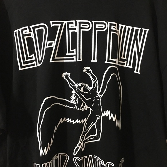 Led Zeppelin United States of America Band Tee New Without Tag - Picture 2 of 7